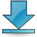 bottom arrow download descending fall decrease down descend icon