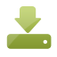 download descending fall decrease down descend icon
