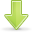 arrow down download descend fall decrease descending icon