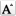 decrease, font, stock icon