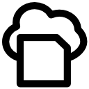 Cloud computing icon