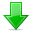 download descending fall decrease down descend icon