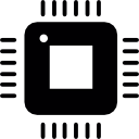 Computer microprocessor icon