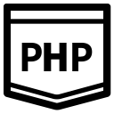 coding, e learning, line, php, php scripting, programming, tutorial icon