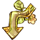 download descending fall decrease down descend icon