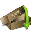 download boxv descending fall decrease down descend icon