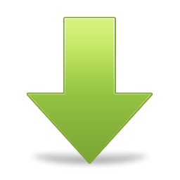 arrow down descend download fall decrease descending icon