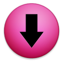 down descend download fall decrease descending icon
