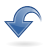 dynamic blue down descend download fall decrease descending icon
