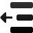 indent decrease icon