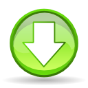 down descend download fall decrease descending icon