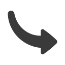 arrow, decrease, direction, fall, loss, lower, move icon