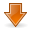 down descend download fall decrease descending icon