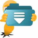 download folder descending fall decrease down descend icon