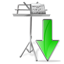 down my document descend download fall decrease descending icon