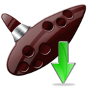 ocarina down instrument descend download fall decrease descending icon