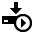 download run descending fall decrease down descend icon