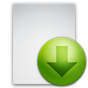 download file descending fall decrease down descend paper document icon
