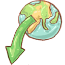 download descending fall decrease down descend icon