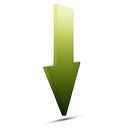 download descending fall decrease down descend icon