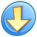 down descend download fall decrease descending icon
