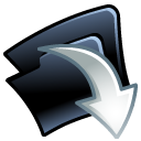 folder down descend download fall decrease descending icon