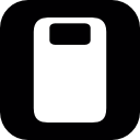 Rectangular shape with rectangular hole icon