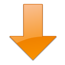 old down descend download fall decrease descending icon