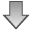black down descend download fall decrease descending icon