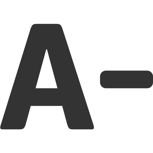 decrease font icon