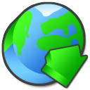 internet download descending fall decrease down descend icon