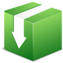 download box descending fall decrease down descend icon