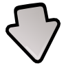 down descend download fall decrease descending icon
