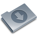 download blue descending fall decrease down descend icon