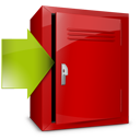 locker download descending fall decrease down descend icon