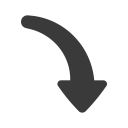 arrow, decrease, direction, down, lower, move icon