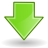 down descend download fall decrease descending icon