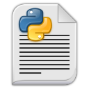 text x python icon