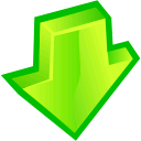 arrow down descend download fall decrease descending icon