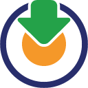 load download descending fall decrease down descend icon