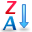 sort descend fall decrease down descending download icon