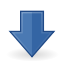 gnome down descend download fall decrease descending icon