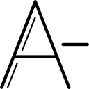 Decrease font size icon