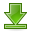bottom arrow down download descend fall decrease descending icon