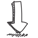 download descending fall decrease down descend icon