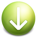 arrow down descend download fall decrease descending icon