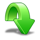 download descending fall decrease down descend icon