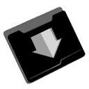 download folder descending fall decrease down descend icon