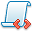 code, red, script icon