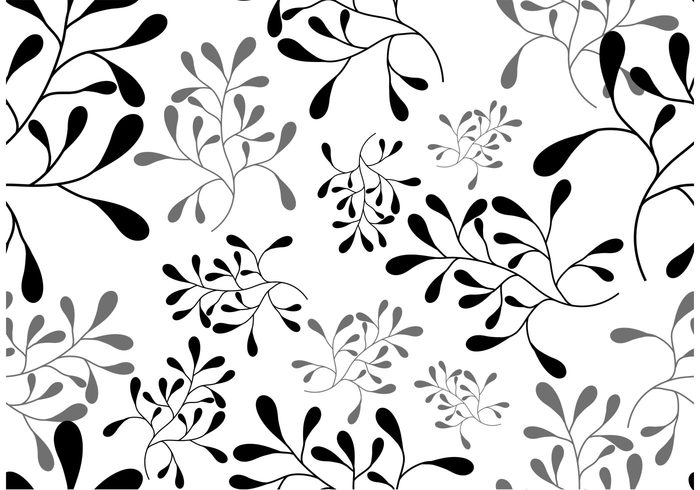 Vector Leaf Seamless Pattern screenshot